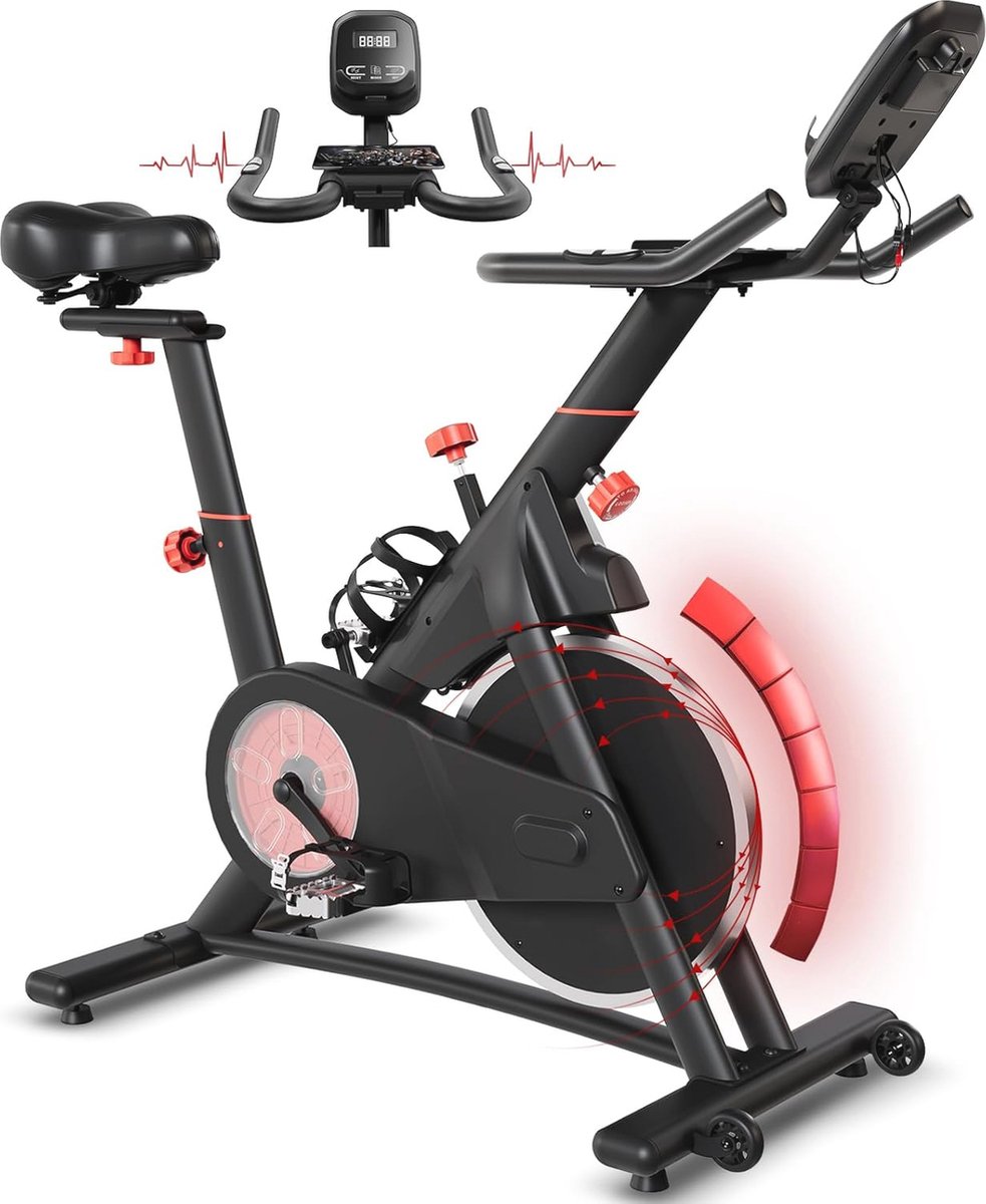 De Hometrainer Variabel Weerstand LCD Hartslagsensor Hoogteverstelling in één oogopslag
