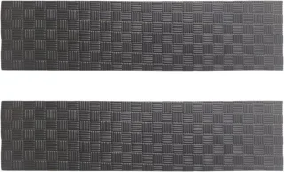 Hometrainermat 2 stuks zwart grijs