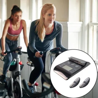 Hometrainermonitor met hartslagsensor