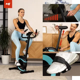 Hop-Sport Hometrainer HS-015H Ergometer Turkoois
