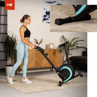 Hop-Sport Hometrainer HS-015H Ergometer Turkoois