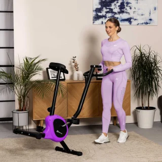 Hop-Sport HS-010H Rio Hometrainer Compacte Fitnessfiets Paars
