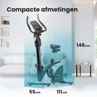 Hop-Sport HS-090H Hometrainer Zilver