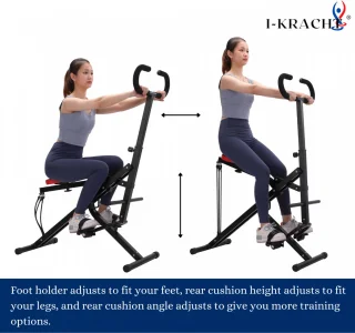 I-Kracht Total Fitness Crunch Monitor Zwart