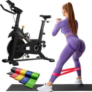 Indoor Fiets Cyclette Hometrainer - 30 kg - Zwart