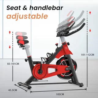 Indoor hometrainer - 6 KG vliegwiel - verstelbare zitting en stuur
