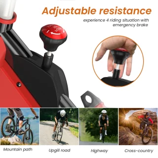 Indoor hometrainer - 6 KG vliegwiel - verstelbare zitting en stuur