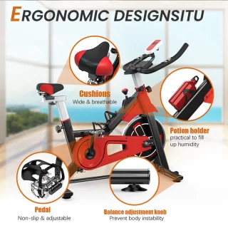 Indoor hometrainer - 6 KG vliegwiel - verstelbare zitting en stuur