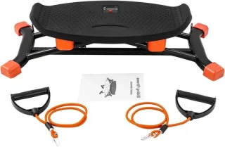Indoor ski trainer fitness stepper