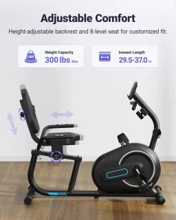 Indoorfiets Hometrainer Zwart