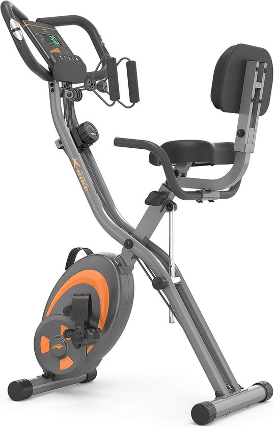 Inklapbare Fietstrainer Ergometer Met Hartslagmeter