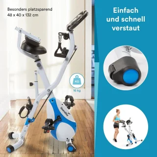 Inklapbare fitnessfiets