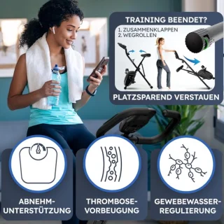 Inklapbare hometrainer ergometer FlexiFoam