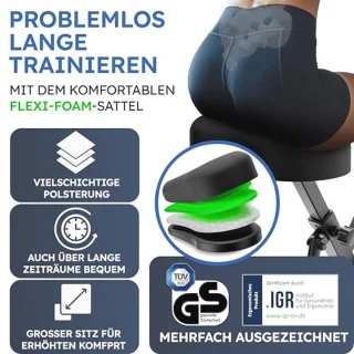 Inklapbare Hometrainer Ergometer