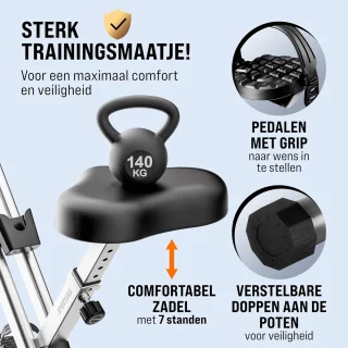 Inklapbare Hometrainer Fitnessbike