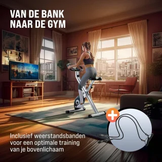 Inklapbare Hometrainer Fitnessbike