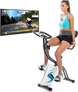 Inklapbare hometrainer met rugleuning