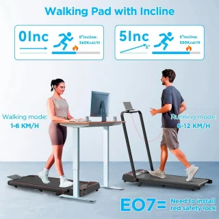 Inklapbare Loopband 2-in-1