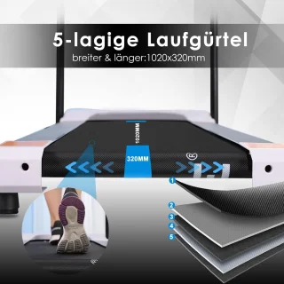 Inklapbare Loopband - Motor 750W