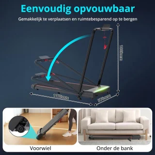Inklapbare Loopband Onder Bureau