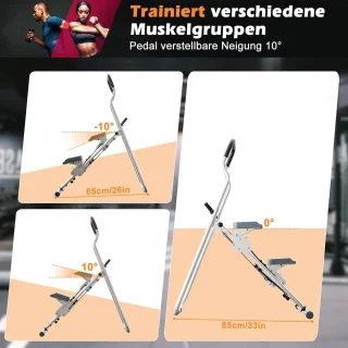 Inklapbare Verticale Klimmachine Stepper