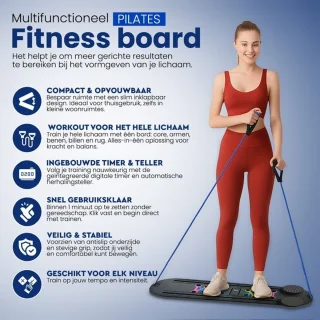 Jari Pilates Reformer & Fitness Board 10-in-1