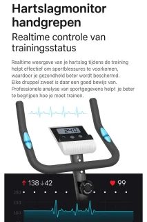 Jim24 Hometrainer Fitnessfiets Zwart