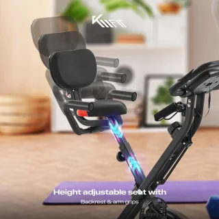 KM-Fit Hometrainer 2in1 Fitnessfiets Opvouwbaar