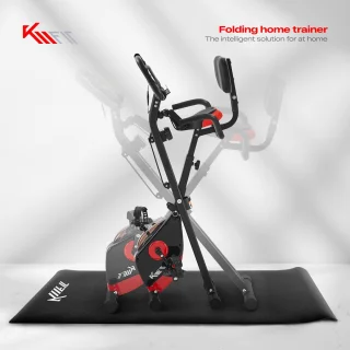 KM-Fit Hometrainer 2in1 Fitnessfiets Opvouwbaar