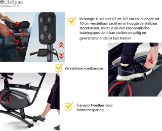 LifeSpan Fitness Cycle Boxer CB110 Hometrainer