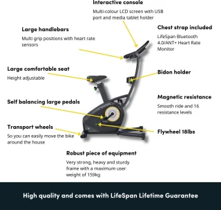 LifeSpan Fitness Hometrainer C3i