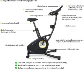 LifeSpan Fitness Hometrainer C5i Zelfaandrijvend