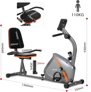 Ligfiets hometrainer