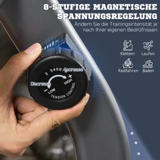 Ligfiets Hometrainer Fietstrainer - Grijs/Zilver