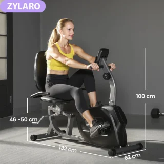 Ligfiets Hometrainer - Zwart