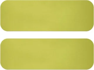 Loopmat hometrainer - antislip pad - 25 x 80 cm - fluorescerend groen