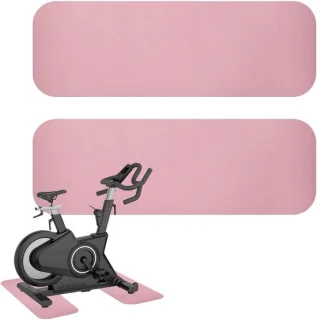 Loopmat onderlegger hometrainer - 80x25 cm - roze