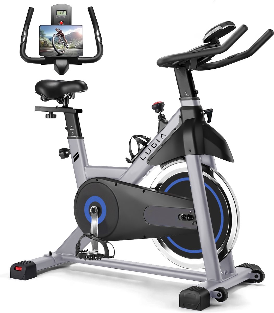 De Lugia Hometrainer PRO Fitnessfiets 15 KG Vliegwiel in één oogopslag