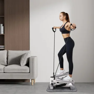 Luxe Hydraulische Stepper met LED-tracker en Weerstandsbanden