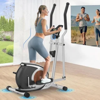 Magnetische crosstrainer voor thuis, zilver