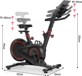 Magnetische Hometrainer Indoor Fitnessfiets 12 kg Vliegwiel
