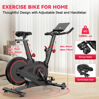 Magnetische Hometrainer Indoor Fitnessfiets 12 kg Vliegwiel
