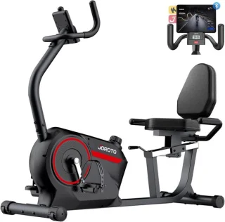 Magnetische Ligfiets Hometrainer - Rood