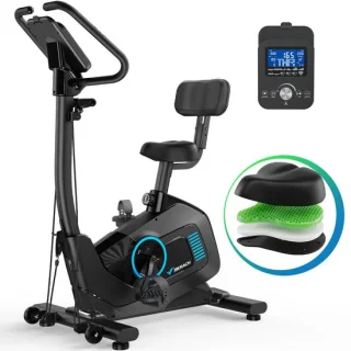 Merach hometrainer fiets met rugleuning ergometer