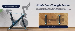 MERACH Hometrainer Fitness Fiets Bluetooth