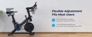 MERACH Hometrainer Fitness Fiets Bluetooth