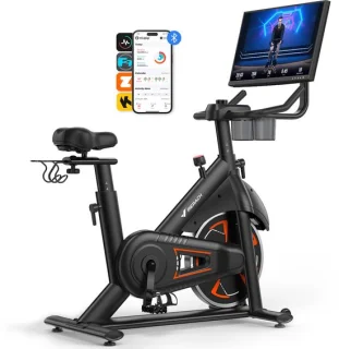 MERACH indoor cycling bike met full hd touchscreen