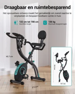 MERACH Opvouwbare Hometrainer