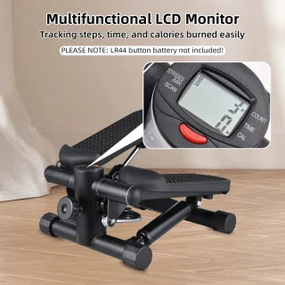 Mila Shop Stepper stepapparaat met weerstandsbanden en LCD scherm