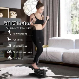 Mila Shop Stepper stepapparaat met weerstandsbanden en LCD scherm